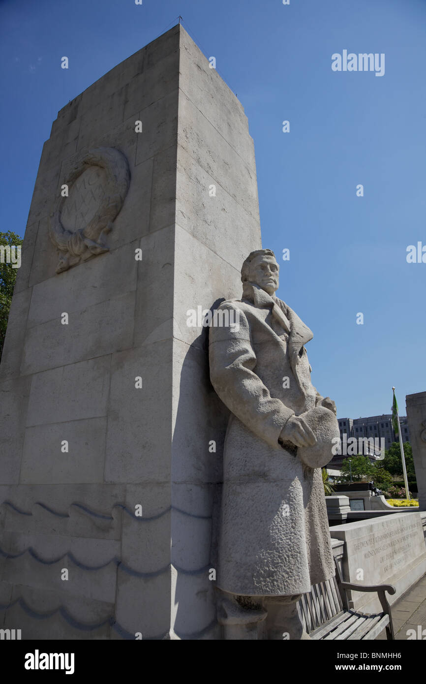 Monumento alla marina mercantile e flotte di pesca che hanno perso la loro vita in mare, Londra Foto Stock