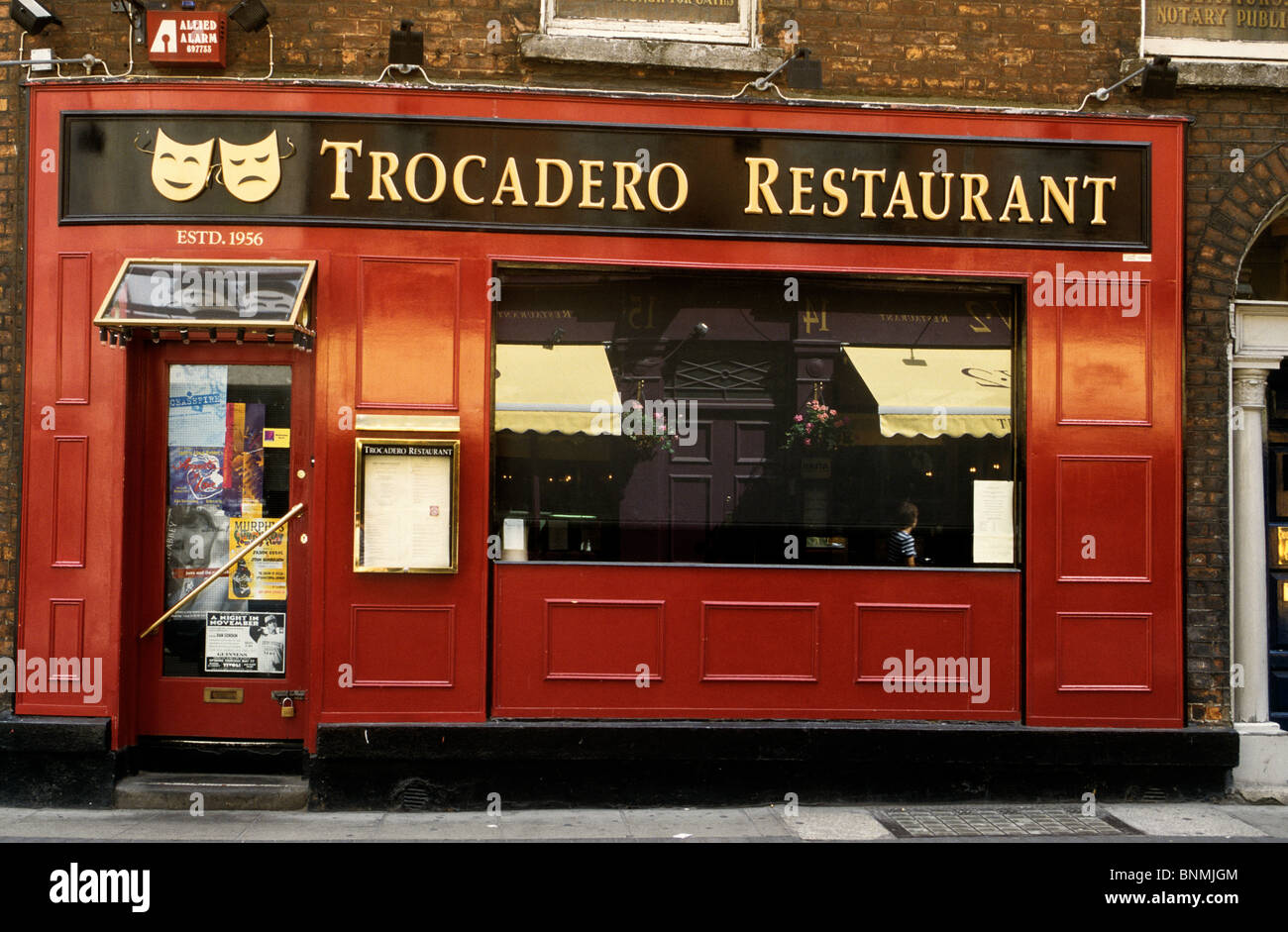 Trocadero Ristorante Dublino Irlanda, una diffusa e consolidata in ritardo apertura ristorante Foto Stock