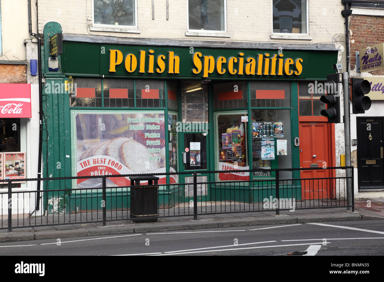 Una specialità polacche shop in King Street, Hammersmith, Londra W6. Foto Stock