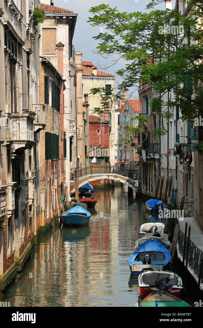 Venezia. L'Italia. Rio della Tetta, Castello. Foto Stock