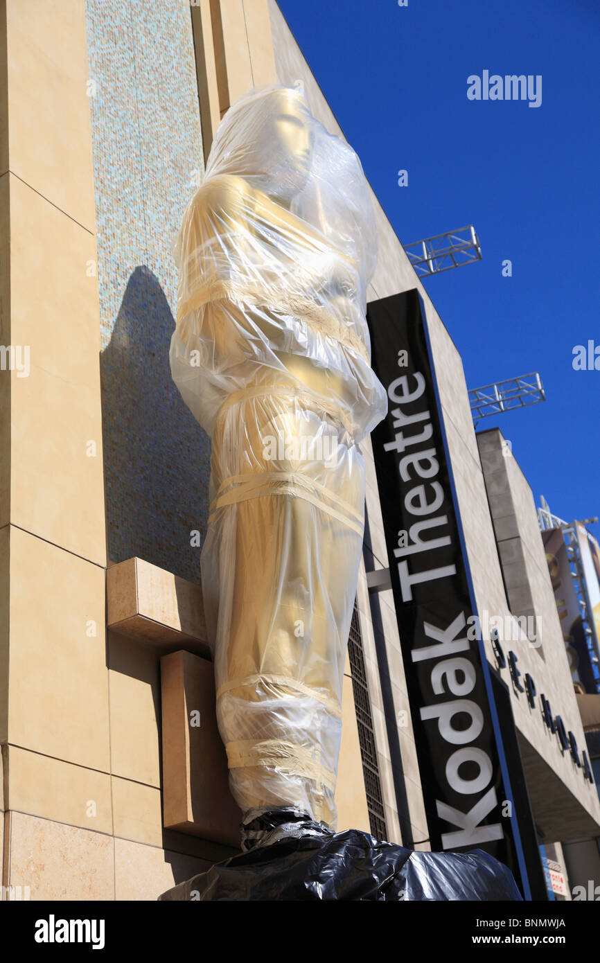 I preparativi per l'Academy Awards, il Teatro Kodak, Hollywood Boulevard, Los Angeles, California, Stati Uniti d'America Foto Stock