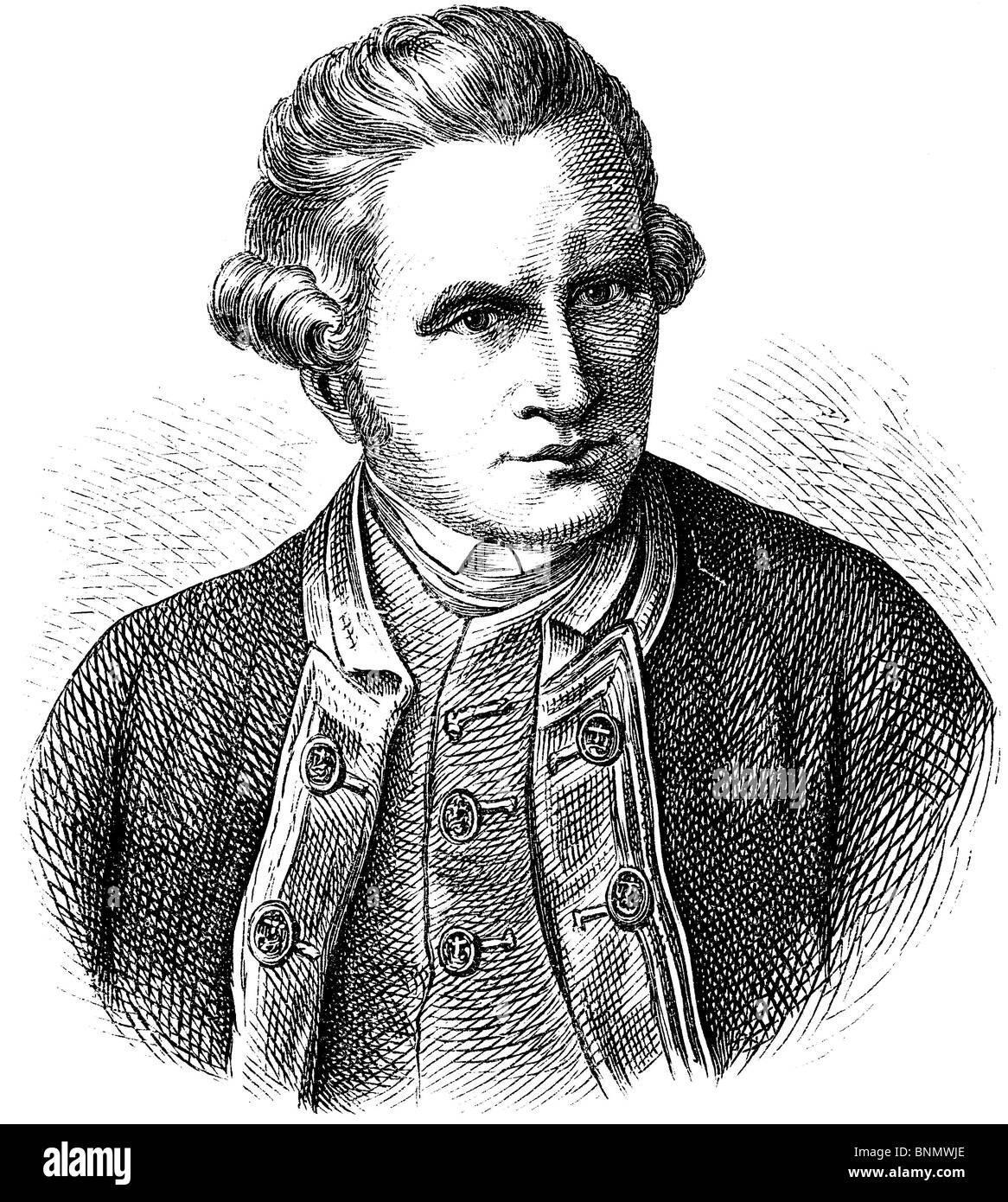 James Cook (1728-1779), (Capitano) British explorer Foto Stock