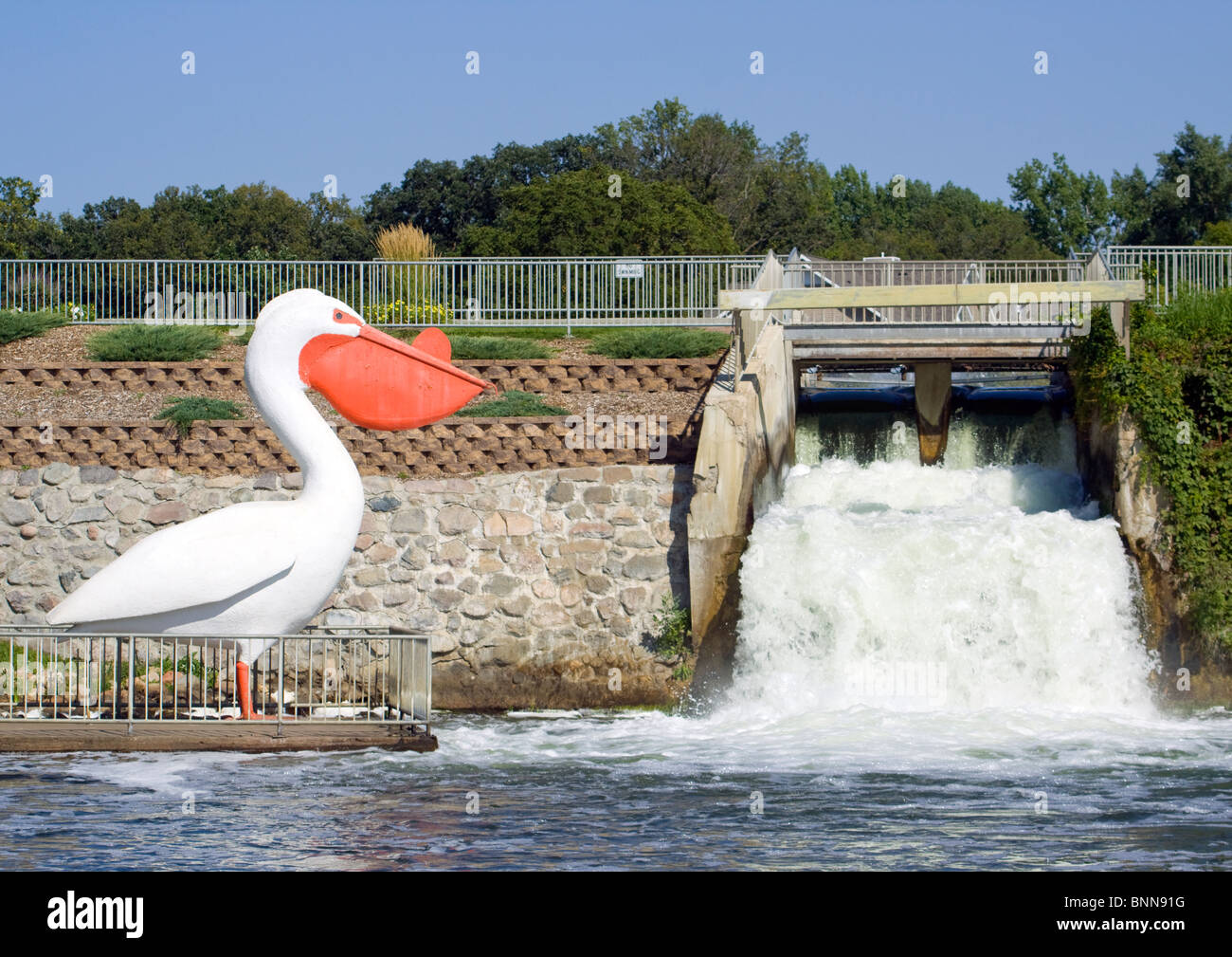 Più grande del mondo di Pelican in Pelican Rapids Minnesota Foto Stock
