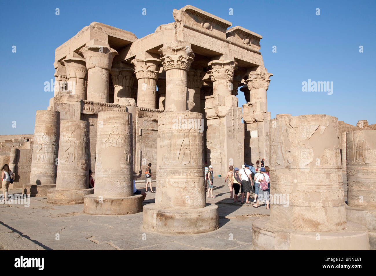 Kom Ombo rovine del Tempio Foto Stock