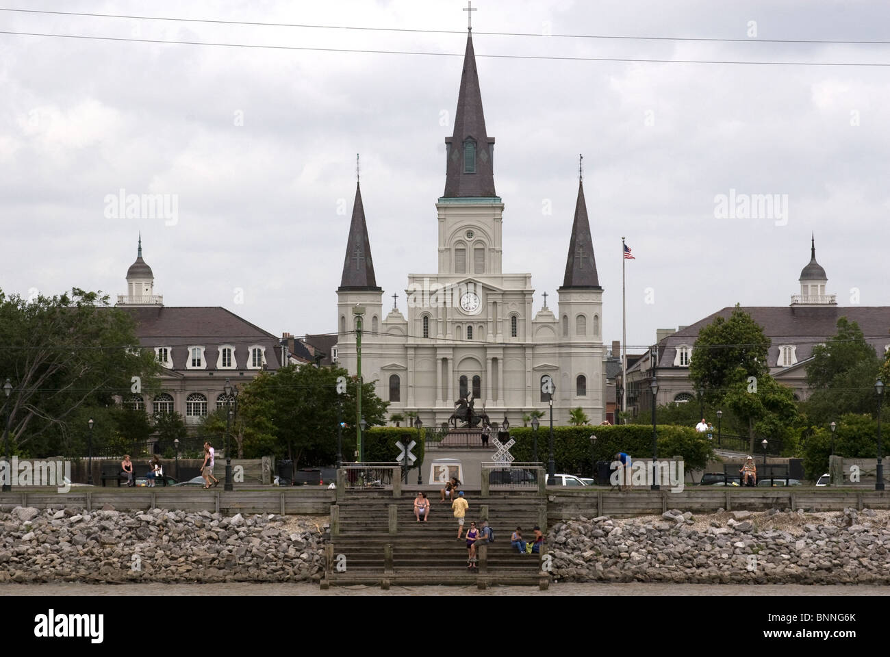 Jackson Square, New Orleans, Louisiana, Stati Uniti d'America Foto Stock