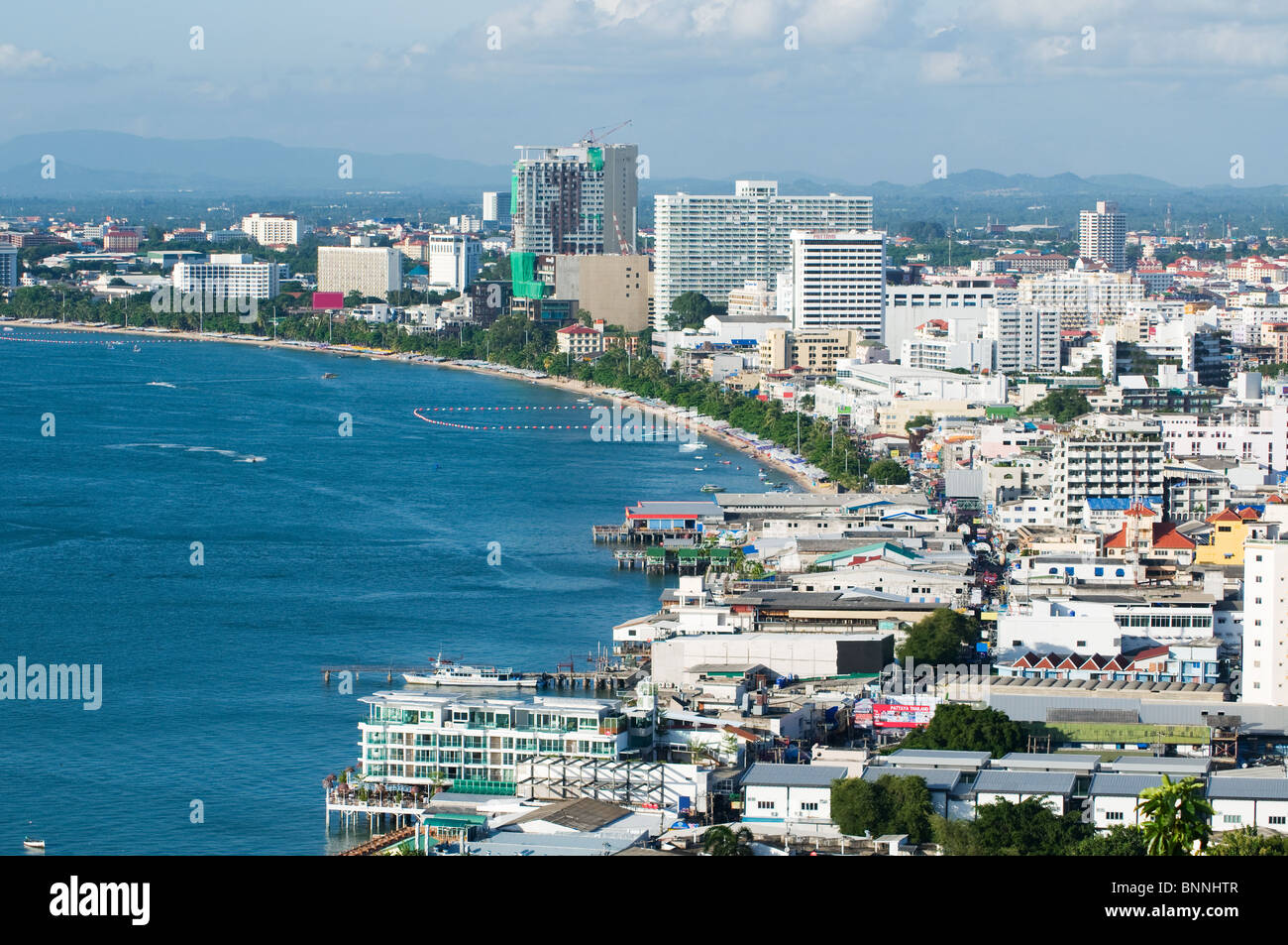 Vista aerea della città di Pattaya, Chonburi, Thailandia. Foto Stock