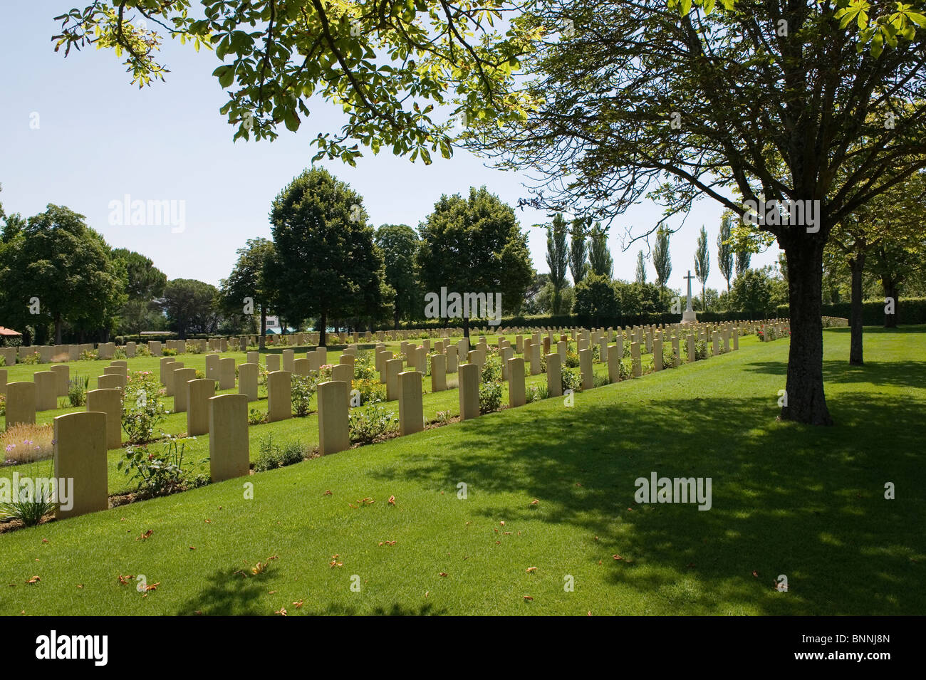 Commonwealth War Graves cimitero di Arezzo,Toscana, Italia.-2010. Foto Stock