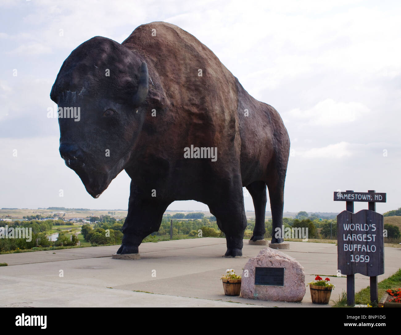Mondi più grande Buffalo in Jamestown North Dakota Foto Stock