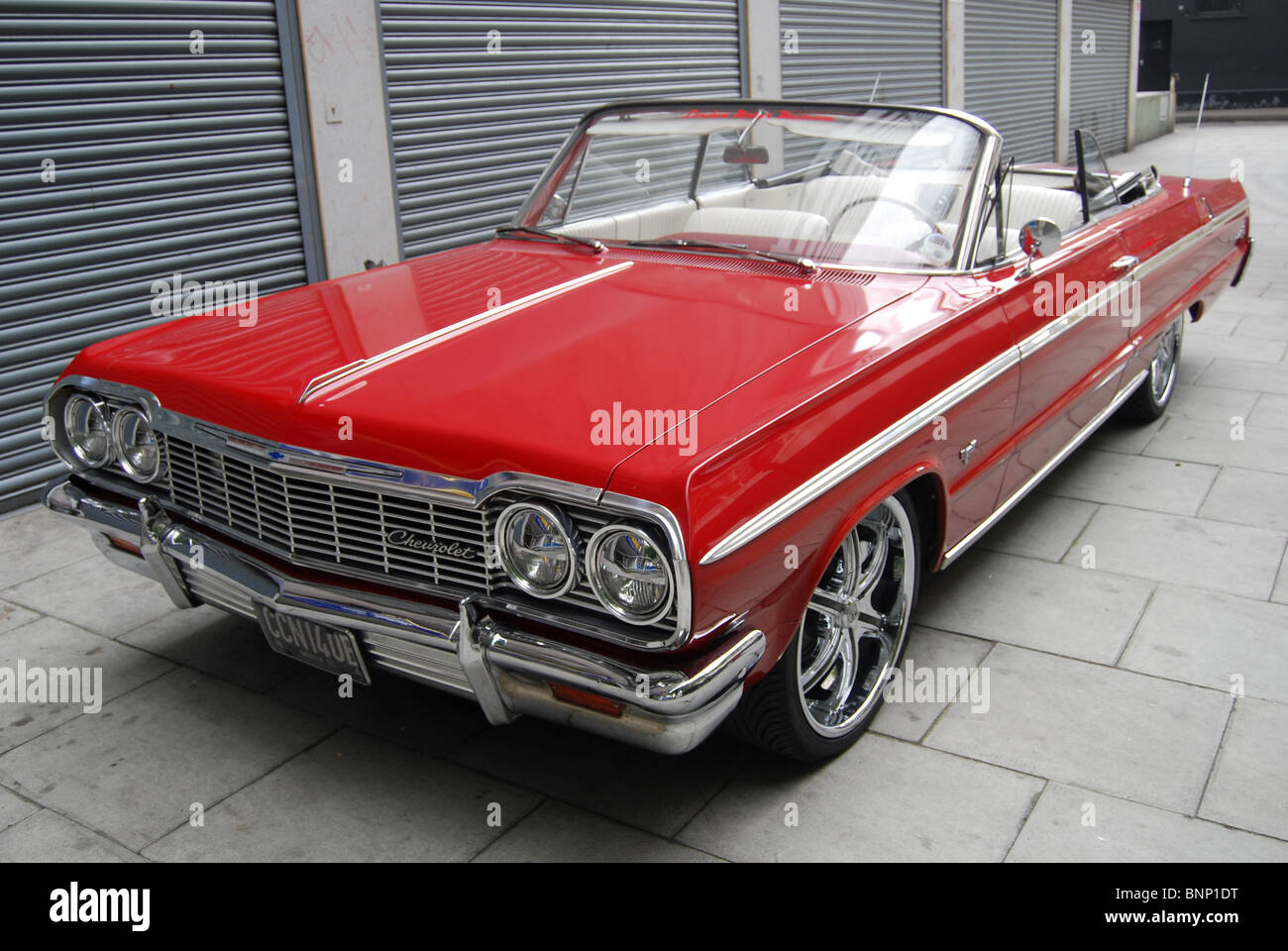 La Chevy Impala anni sessanta car red Foto Stock