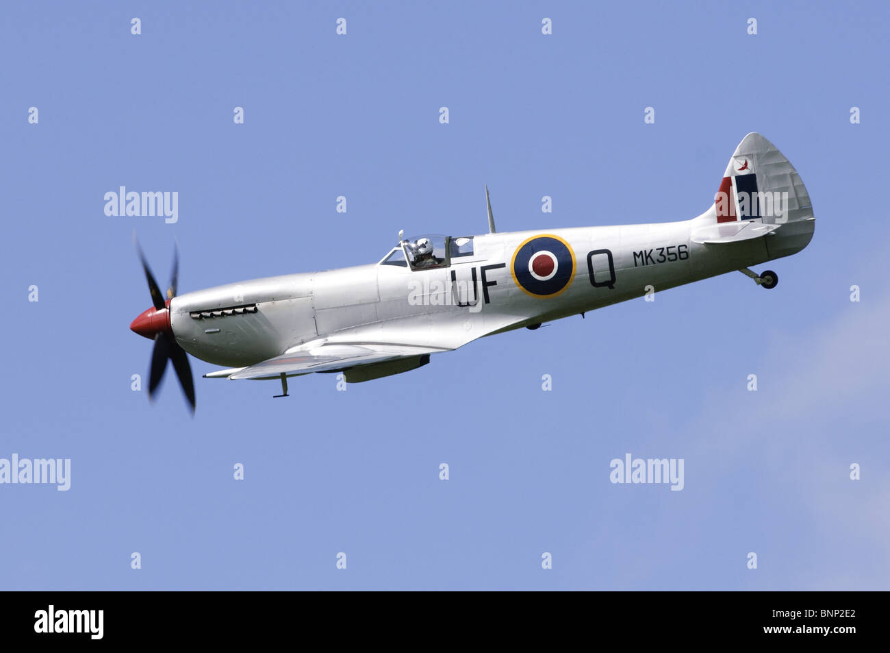 Il Supermarine Spitfire LFIXe piano azionato da RAF battaglia della Gran Bretagna volo. Foto Stock