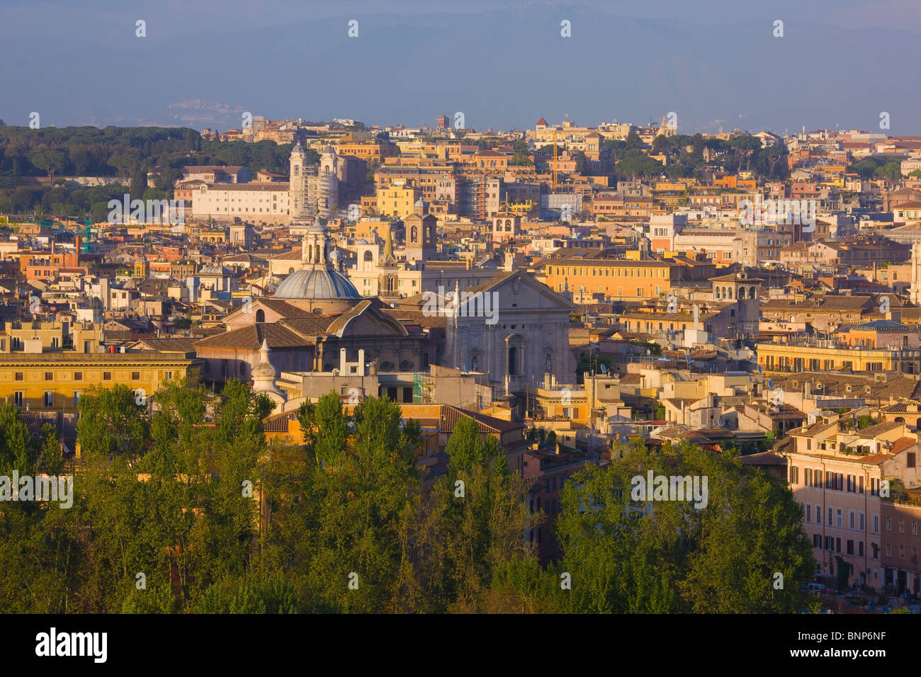 Panoramica del centro storico di Roma, Italia Foto Stock