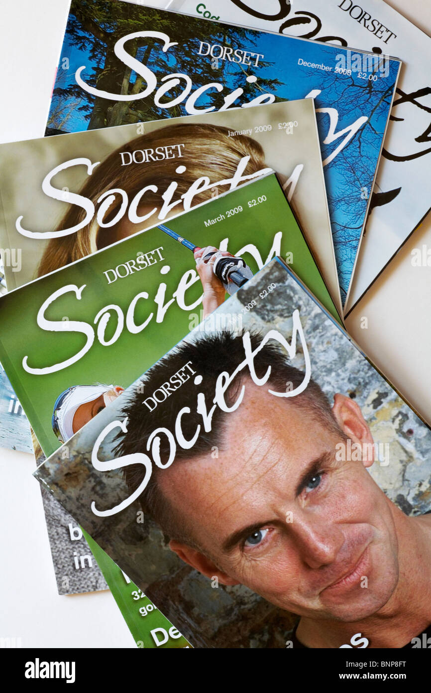Selezione di riviste della Dorset Society da 2008-2009 Foto Stock