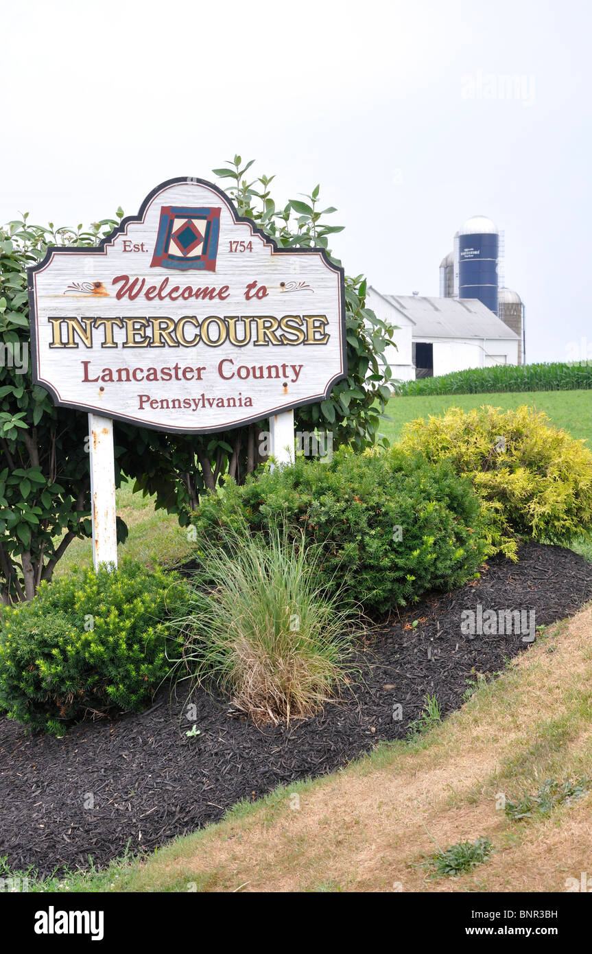 Il Paese Amish, Pennsylvania, STATI UNITI D'AMERICA Foto Stock