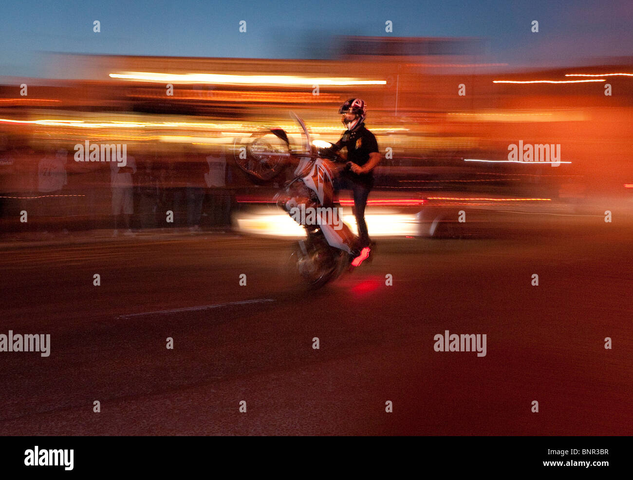 Streetfighter notte Ace Cafe Londra Foto Stock