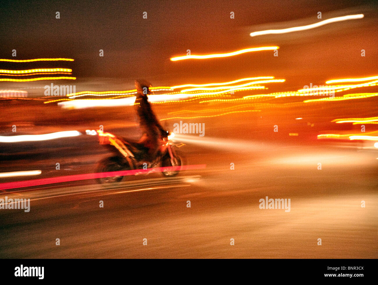 Streetfighter notte Ace Cafe Londra Foto Stock