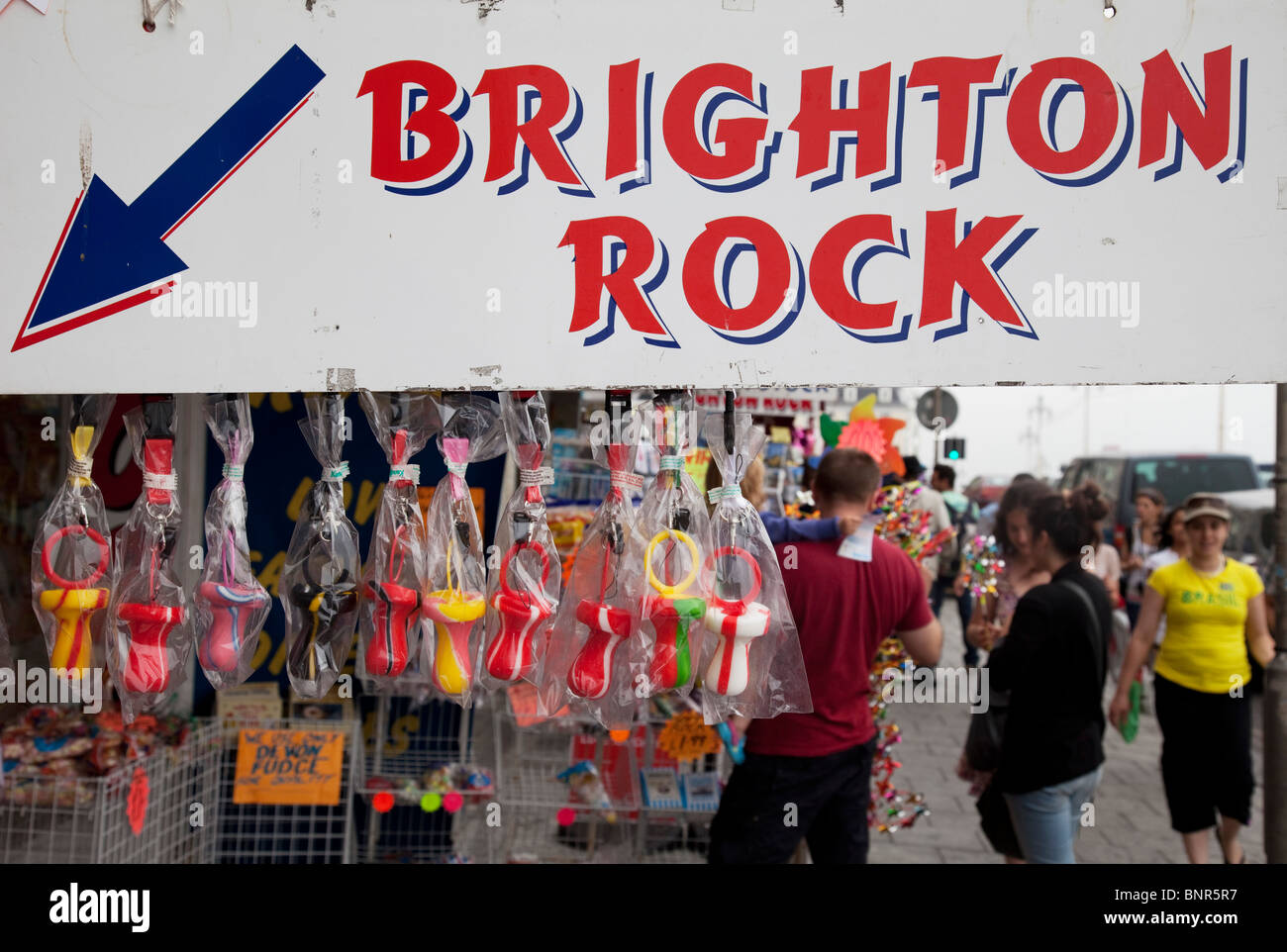 Segno per Brighton Rock. Foto Stock