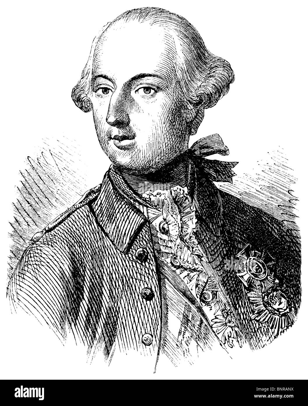 Giuseppe II Imperatore del Sacro Romano Impero (1741-1790) Foto Stock