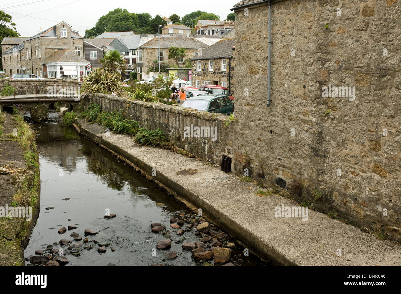 Il fiume Newlyn in Cornovaglia. Foto di Gordon Scammell Foto Stock