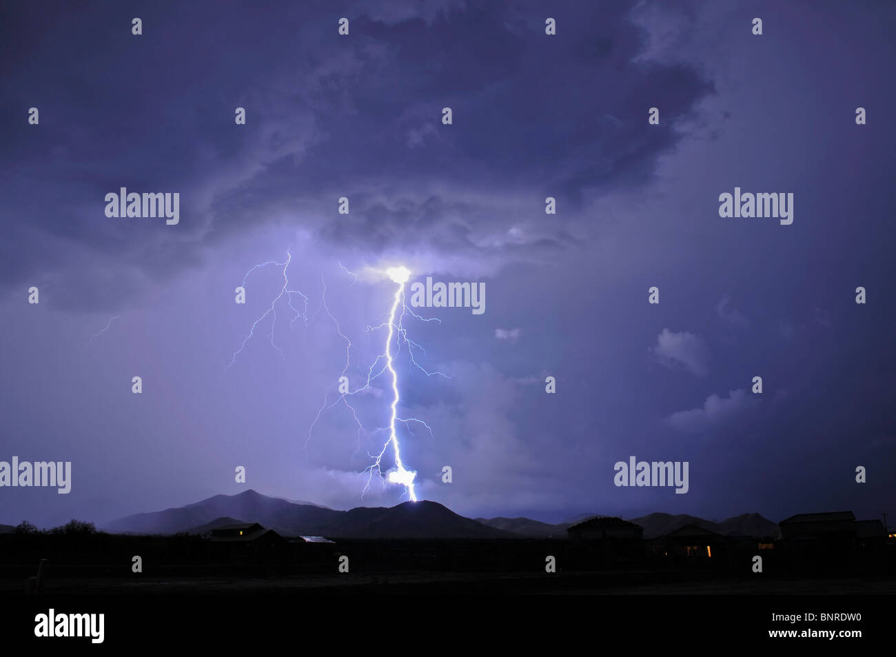 Illuminazione di Tucson Foto Stock