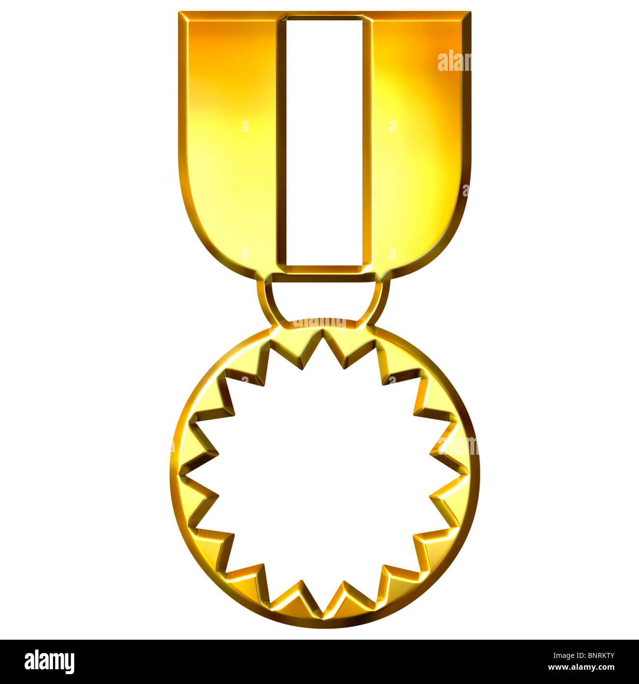 3d golden Medal of Honor Foto Stock