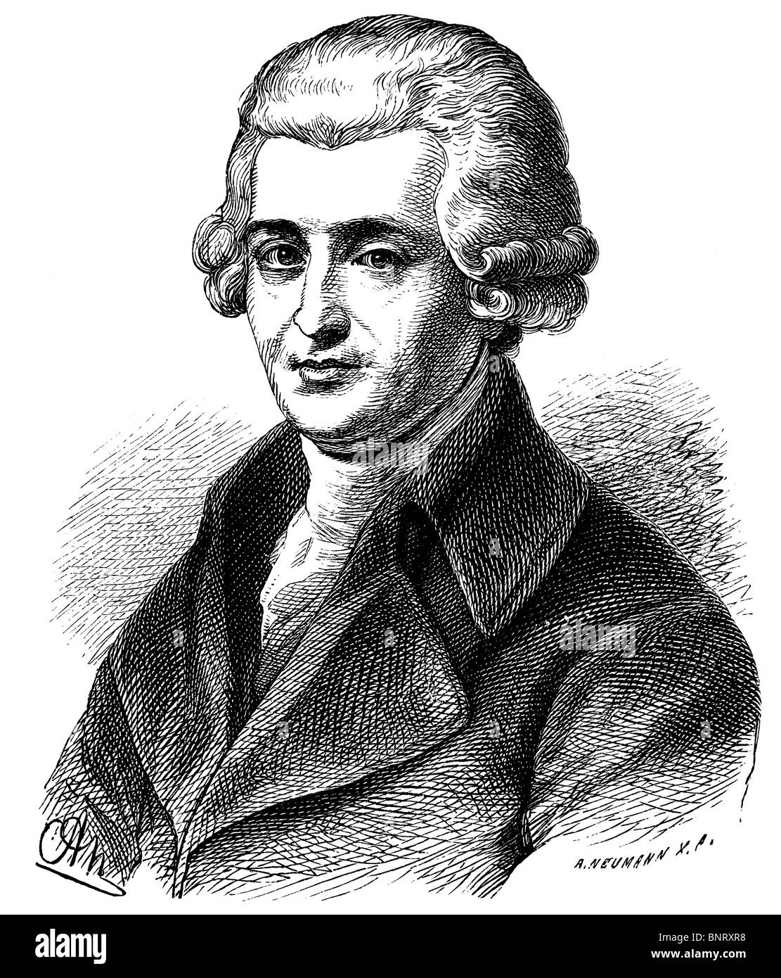 Joseph Haydn (1732 - 1809), il compositore austriaco Foto Stock
