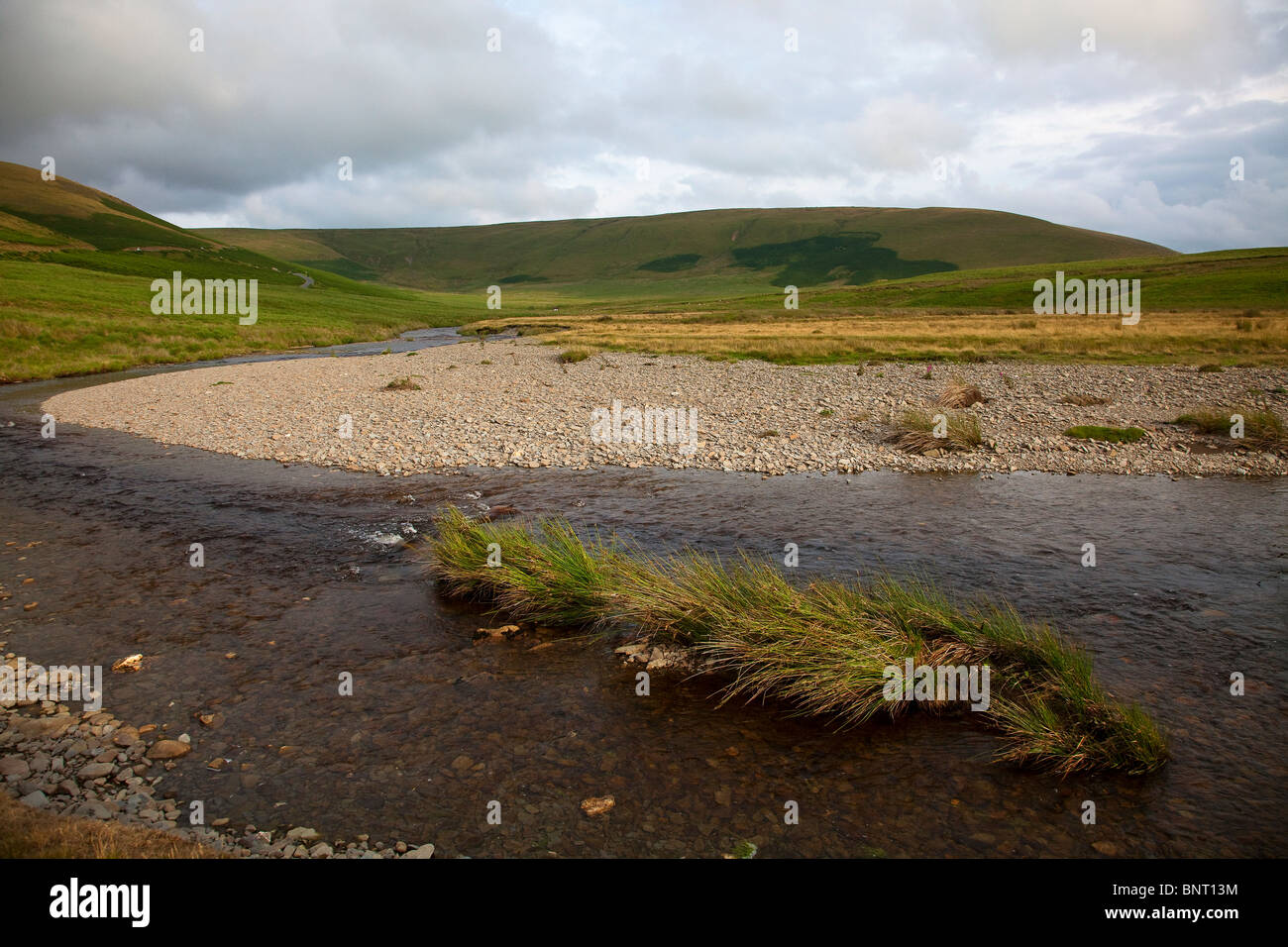 La custodia Elan fiume sui monaci calpestate antico sentiero Wales UK Foto Stock