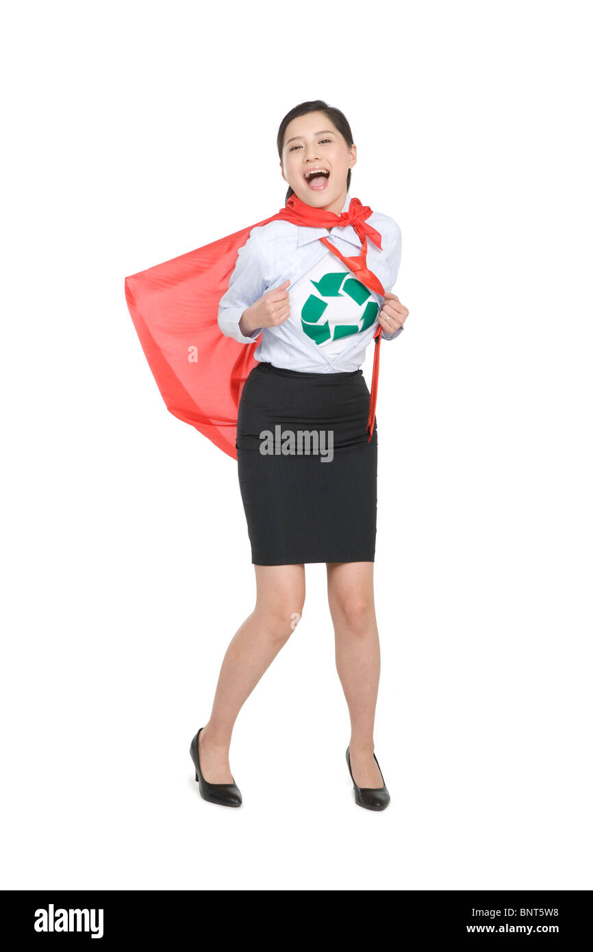 Ufficio del supereroe di riciclaggio Foto Stock