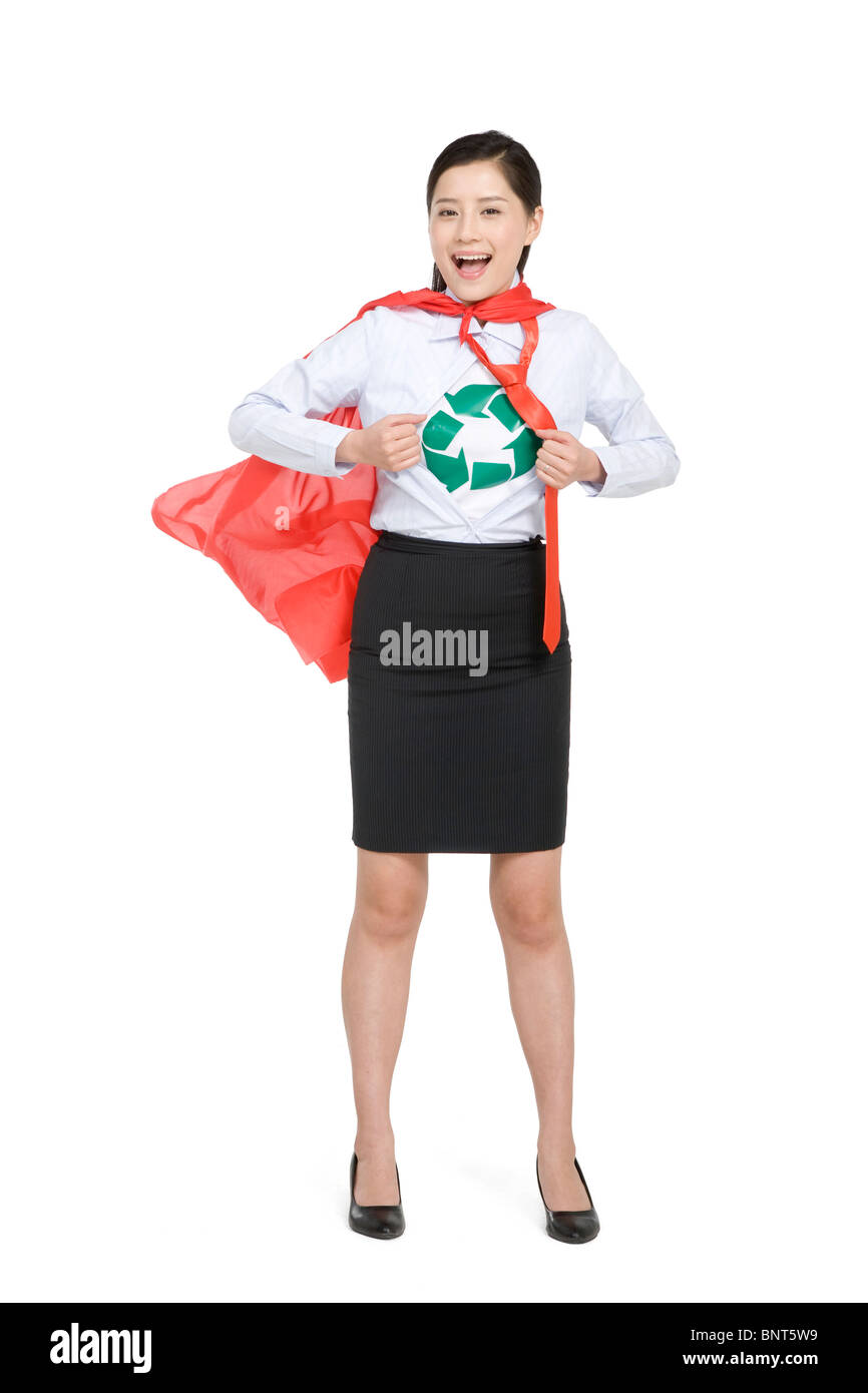 Ufficio del supereroe di riciclaggio Foto Stock