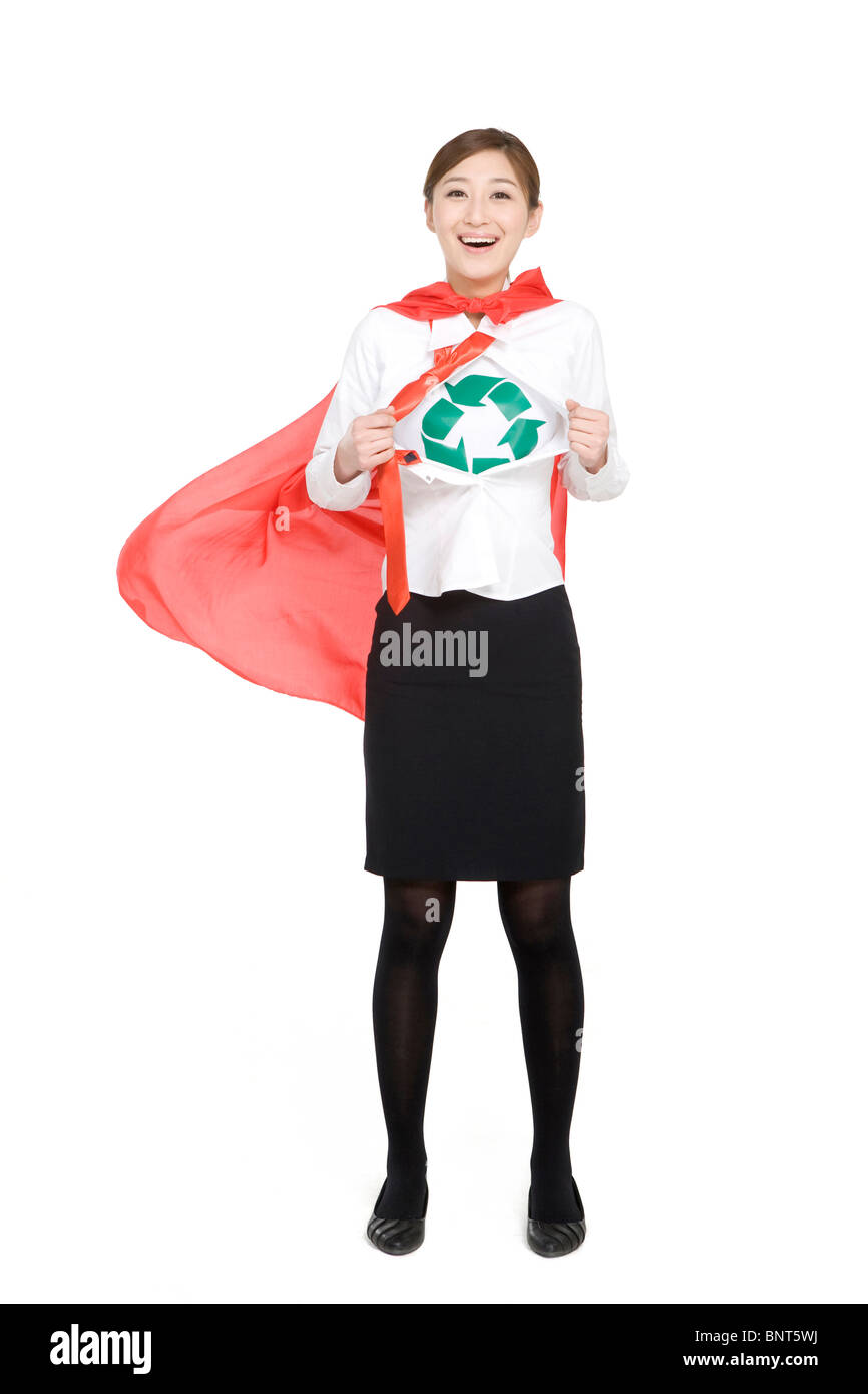 Ufficio del supereroe di riciclaggio Foto Stock
