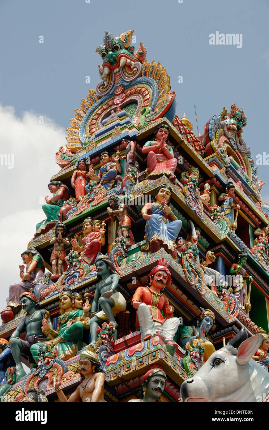 Tempio Hindu Sri Mariamman Little India district South Bridge Road Singapore Asia Foto Stock