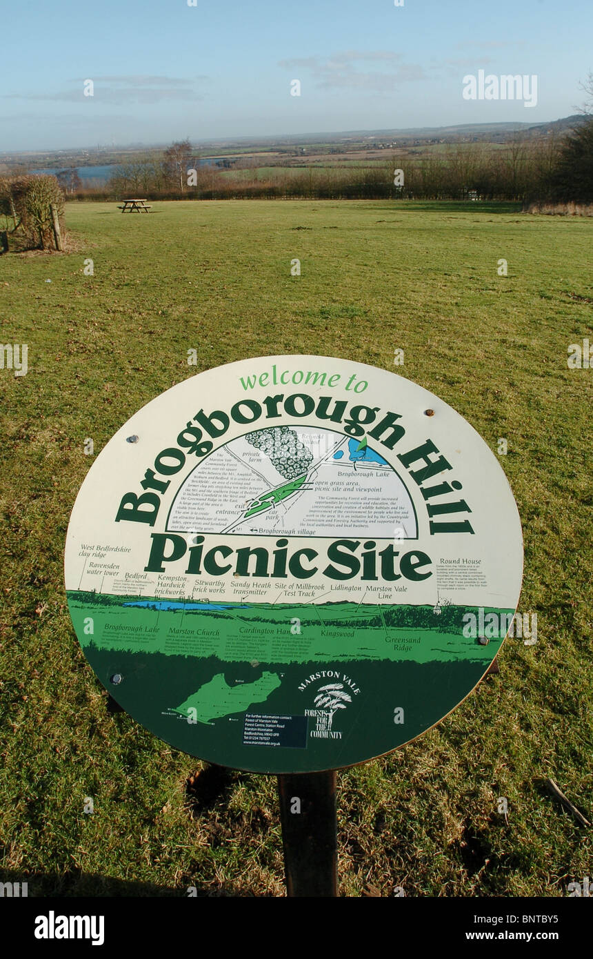 Brogborough picnic Bedfordhsire REGNO UNITO Foto Stock