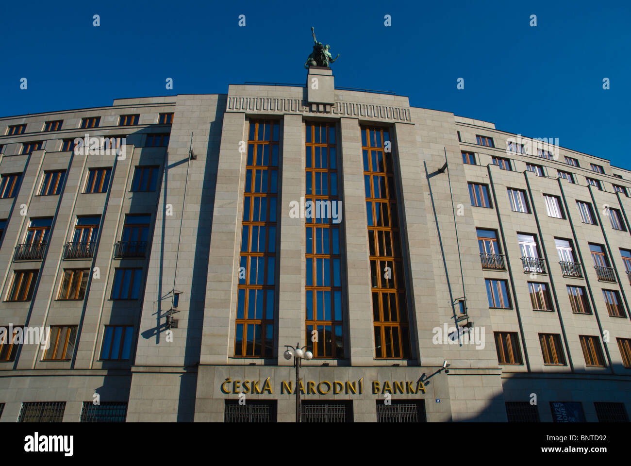 Ceska Narodni Banka Banca Nazionale Ceca la costruzione di Praga Repubblica Ceca Europa Foto Stock