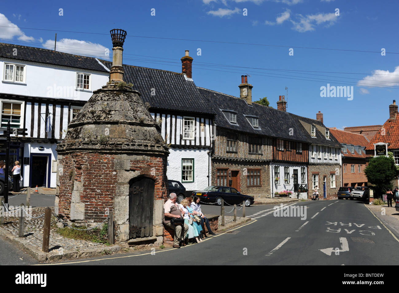 Il villaggio di Walsingham in North Norfolk Regno Unito che è famosa per le sue chiese e santuari religiosi Foto Stock