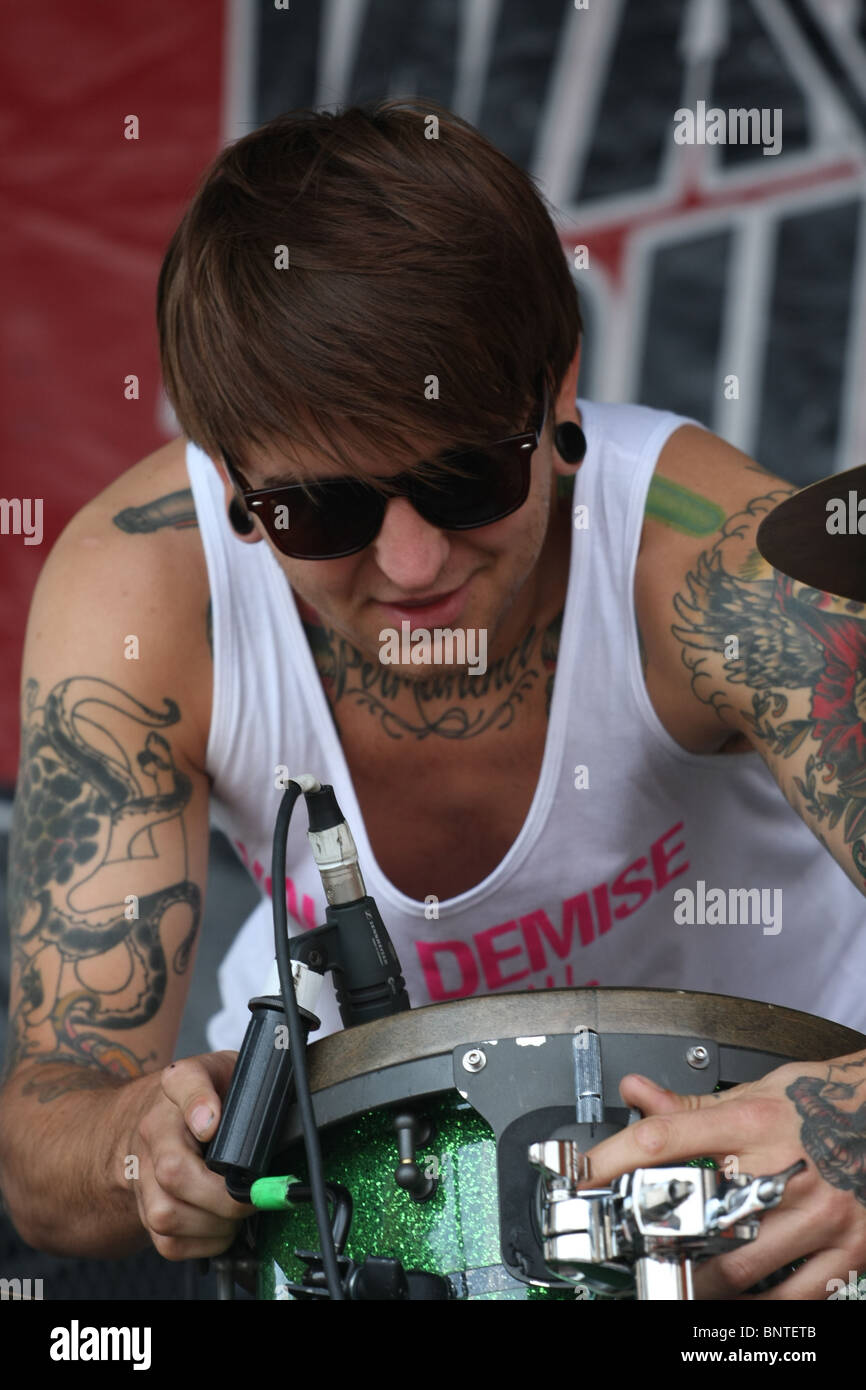 Portare Me l'orizzonte @ 2010 Vans warped tour Foto Stock
