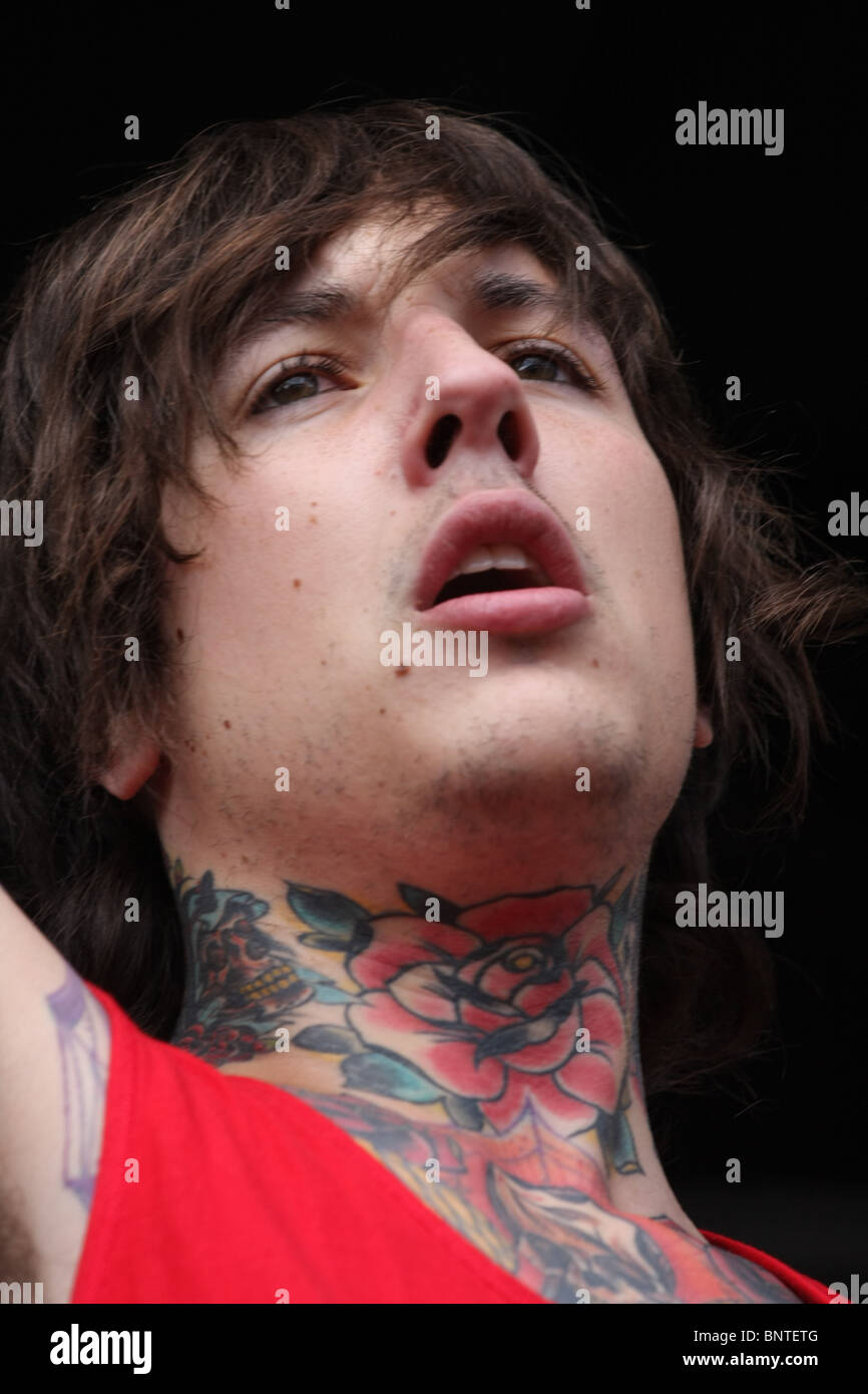 Portare Me l'orizzonte @ 2010 Vans warped tour Foto Stock