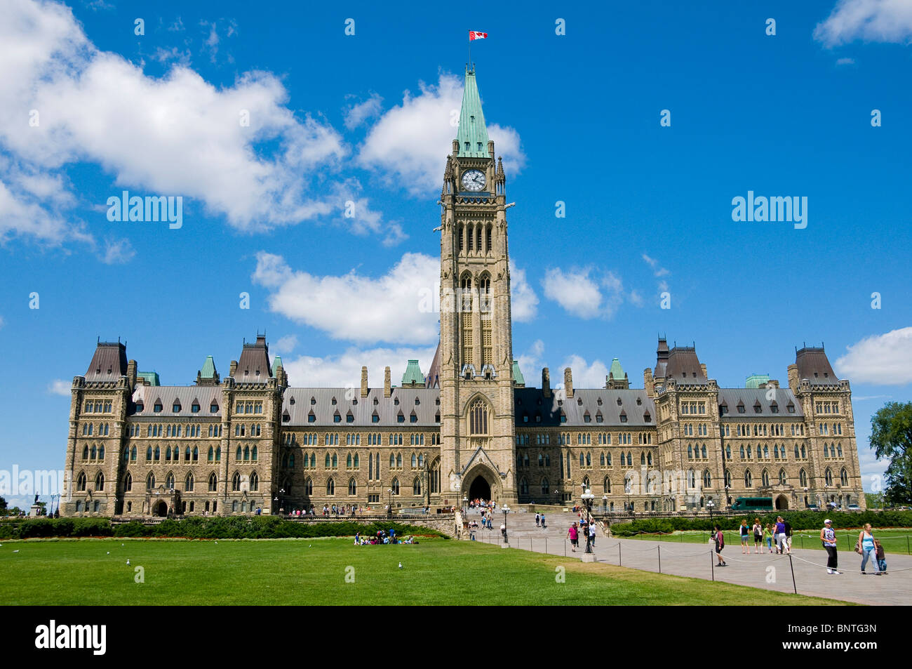 Parlamento canadese ad Ottawa in Canada Foto Stock
