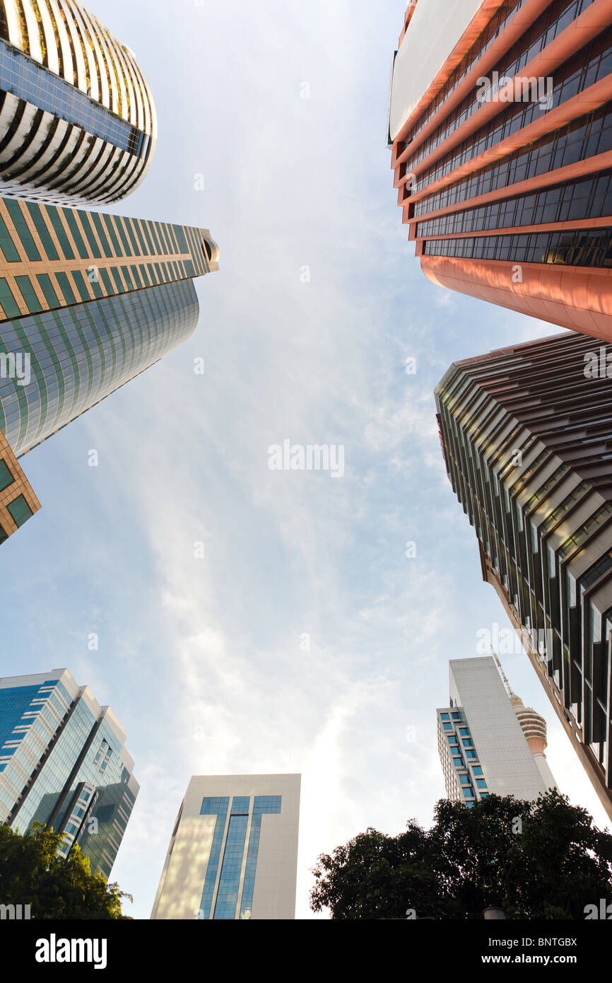 Visualizzazione dinamica di kuala Lumpur edifici per uffici Foto Stock
