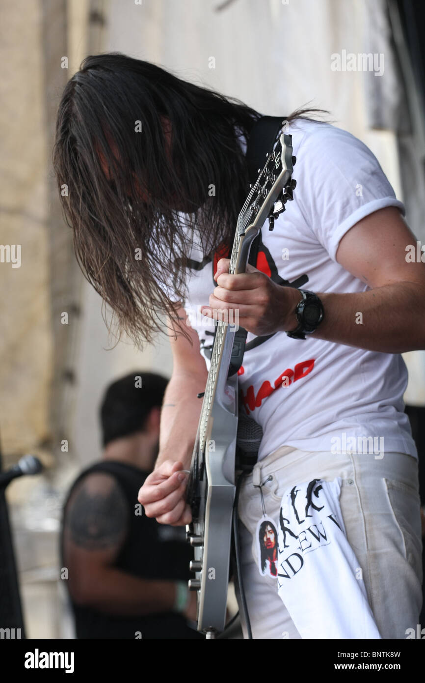 Andrew WK @ 2010 Vans warped tour Foto Stock