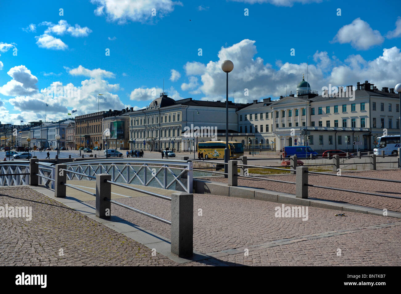 La piazza del mercato di Helsinki Finlandia Foto Stock