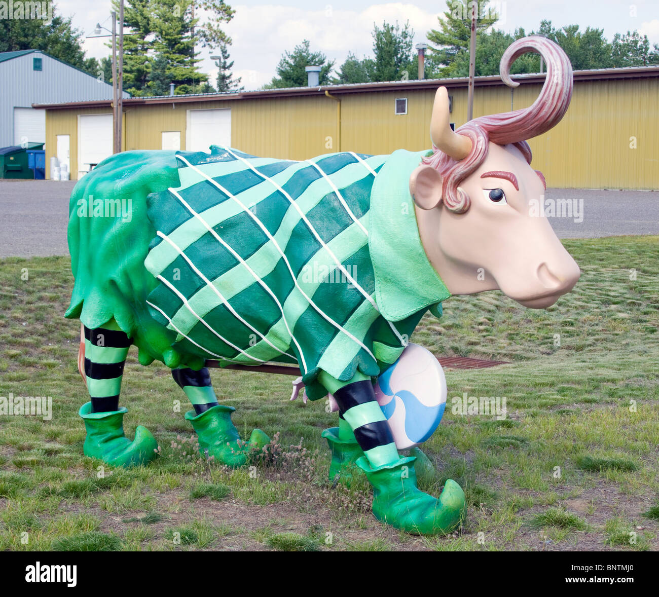 Vestito di mucche in Wisconsin Woodruff Foto Stock