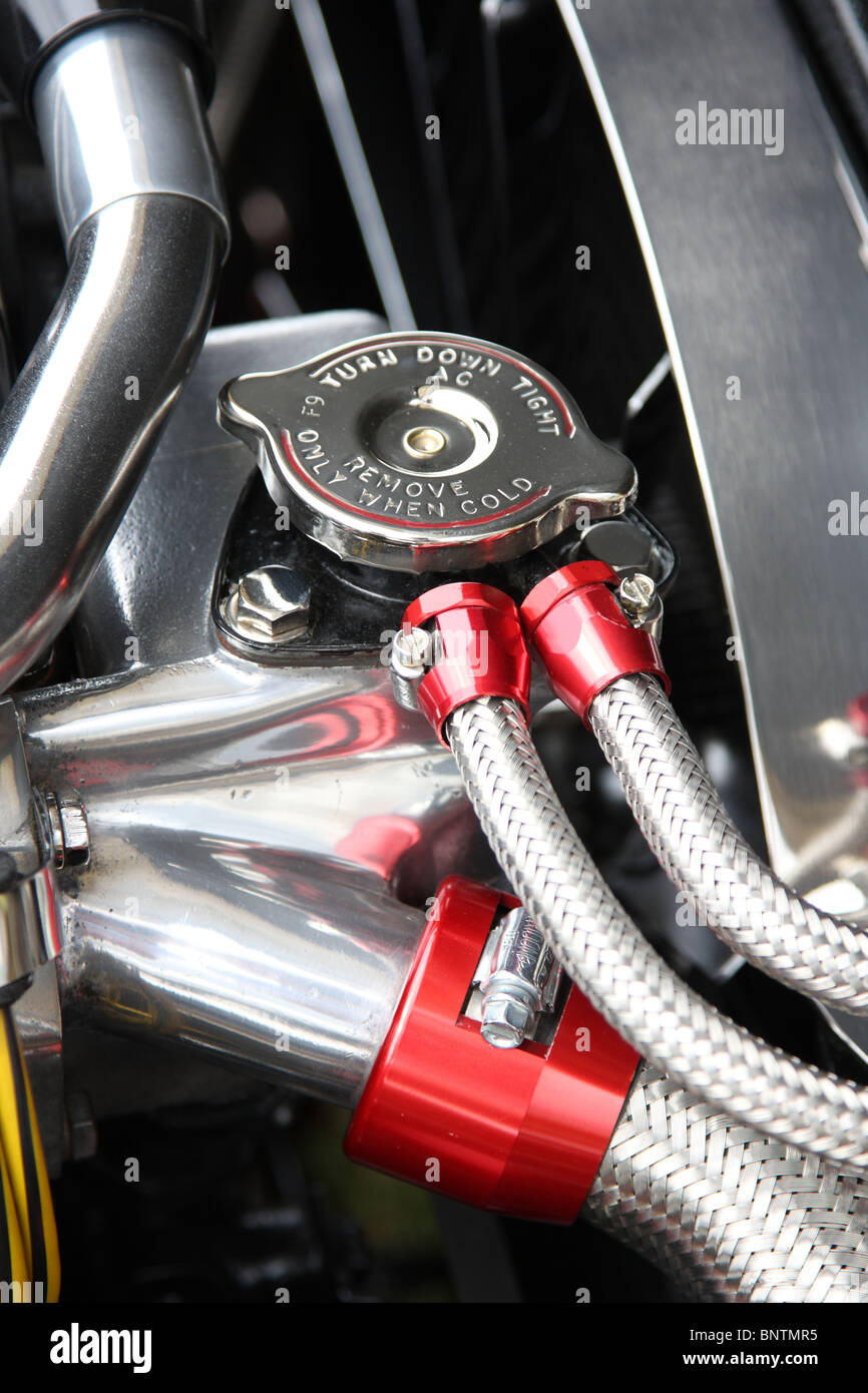 Una Jaguar auto sistema di raffreddamento. Foto Stock