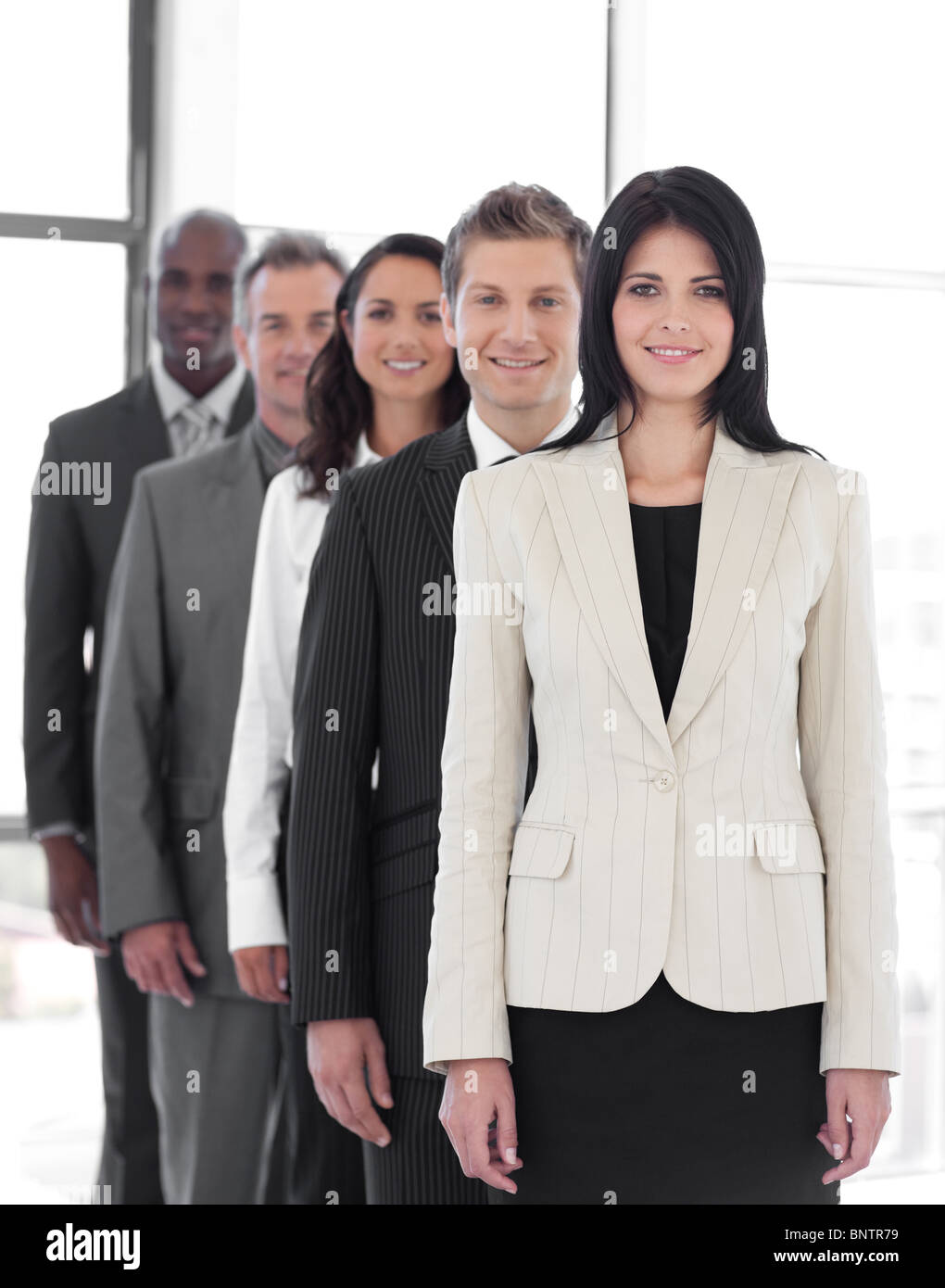 Femmina leader aziendali Foto Stock