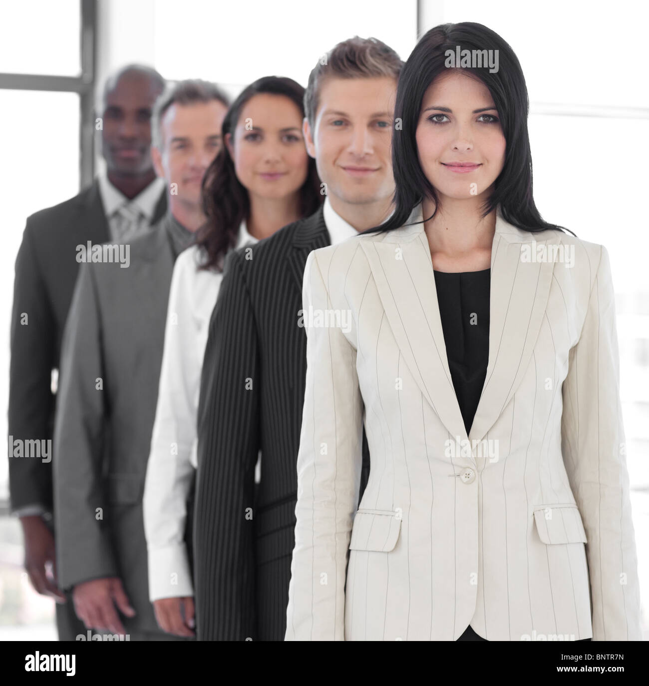 Femmina leader aziendali Foto Stock