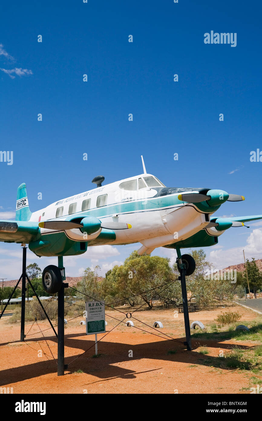 Royal Flying Doctor Service presentano a Alice Springs Aviation Museum. Alice Springs, Territorio del Nord, l'Australia. Foto Stock