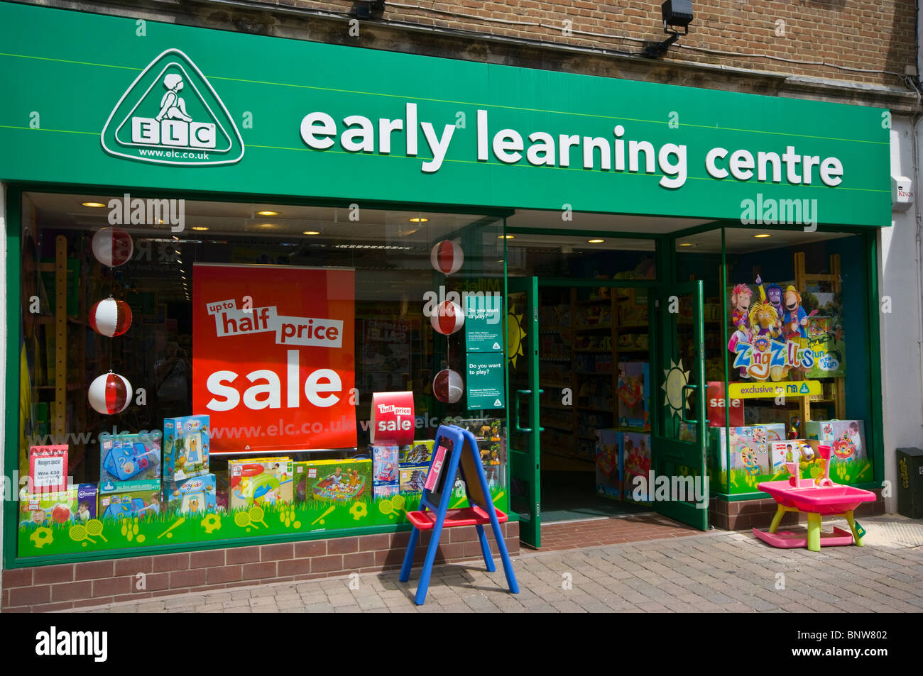 Early Learning Centre Shopfront Inghilterra Foto Stock