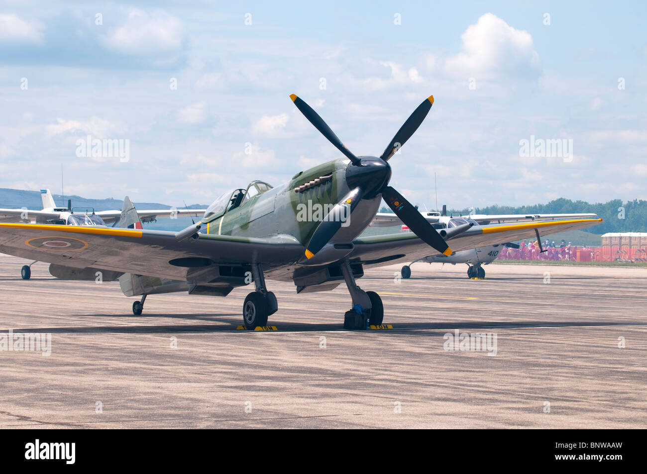 Il Supermarine Spitfire fotografati a Thunder su Michigan 2009 Foto Stock