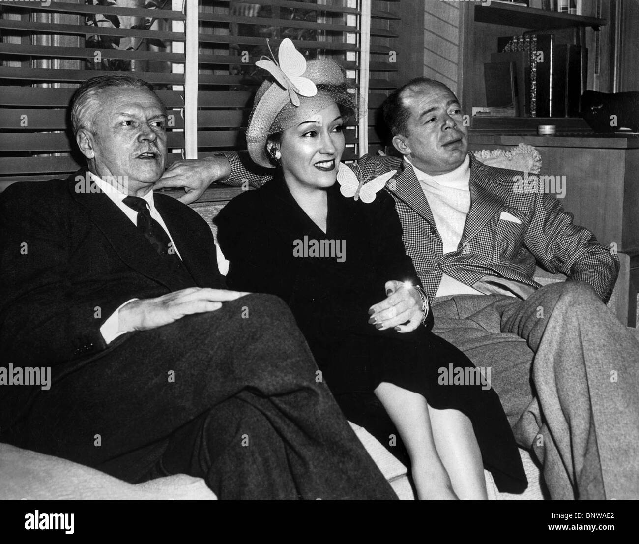 CHARLES BRACKETT, Gloria Swanson, Billy Wilder, Sunset Boulevard, 1950 Foto Stock