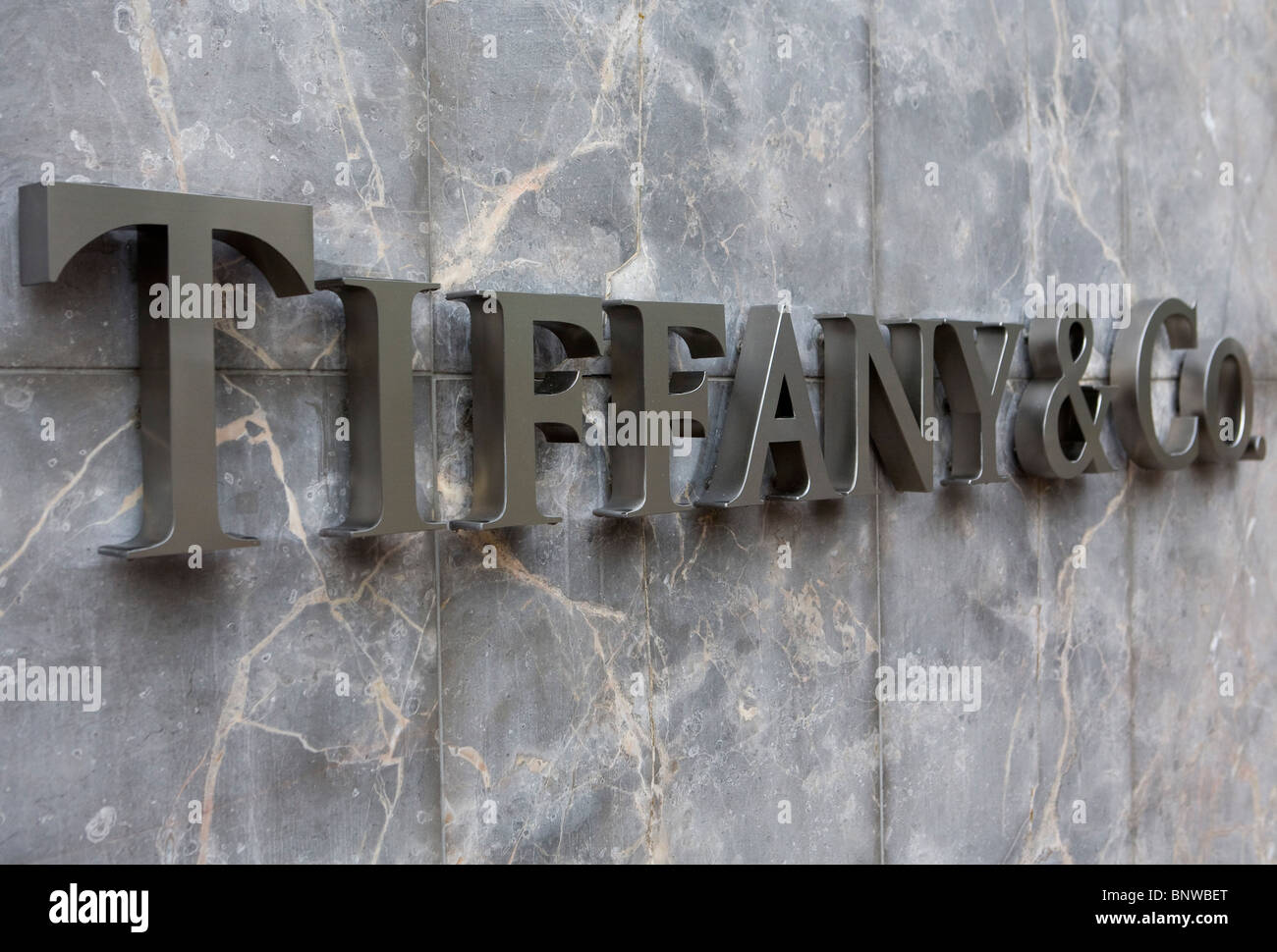 Un Tiffany & Company Store. Foto Stock