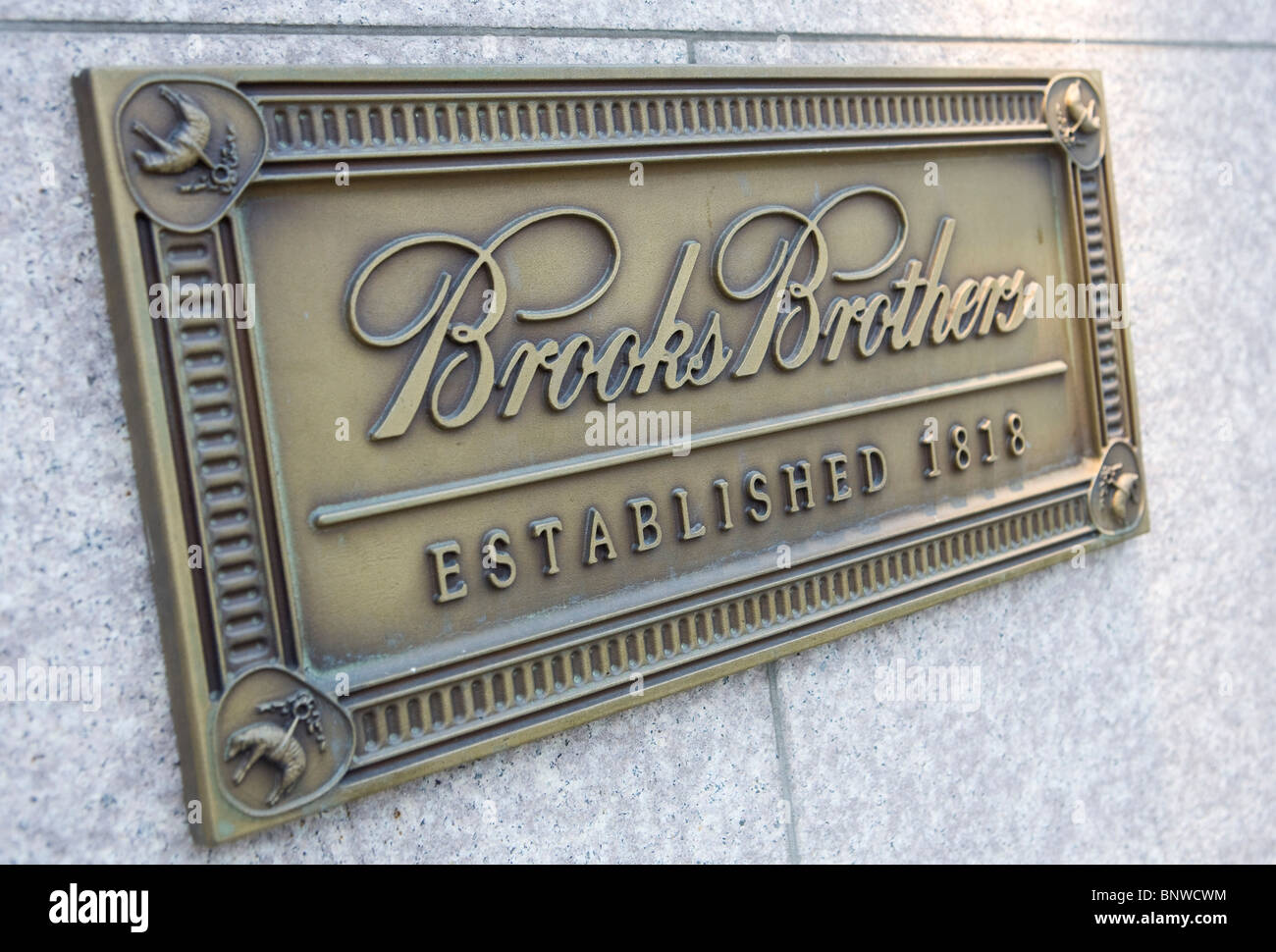 Un Brooks Brothers retail store. Foto Stock