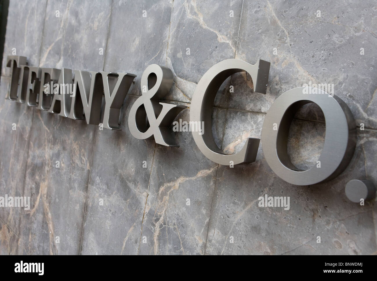 Un Tiffany & Company Store. Foto Stock